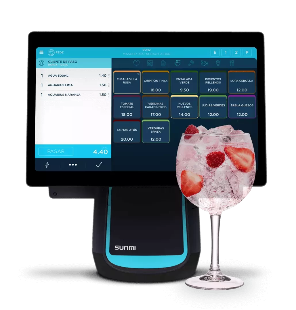 imagen de pedido ticksy en una TPV